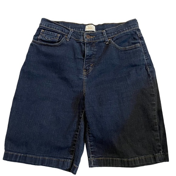 Levi’s 512 Perfectly Slimming high rise flap pocket denim jean Bermuda shorts - Picture 1 of 13